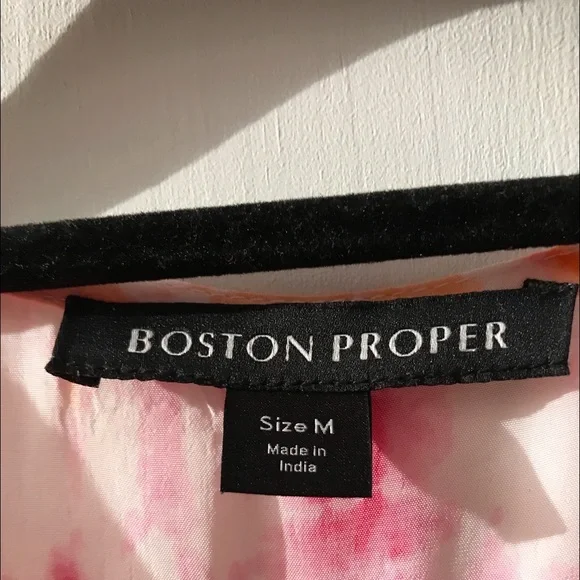 Boston Proper Size: M, Long Flowing Wrap Dress - Picture 3 of 6